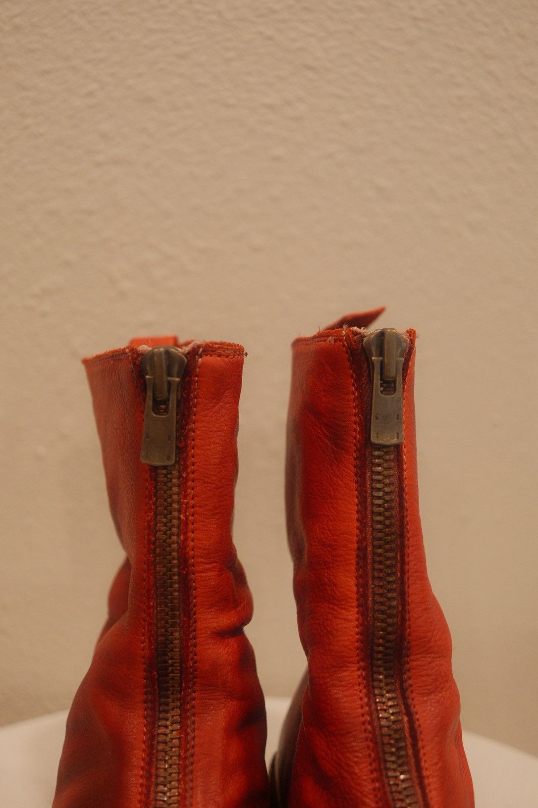 Guidi Guidi Red Leather Boot Size US 5 / IT 35 - 3 Thumbnail