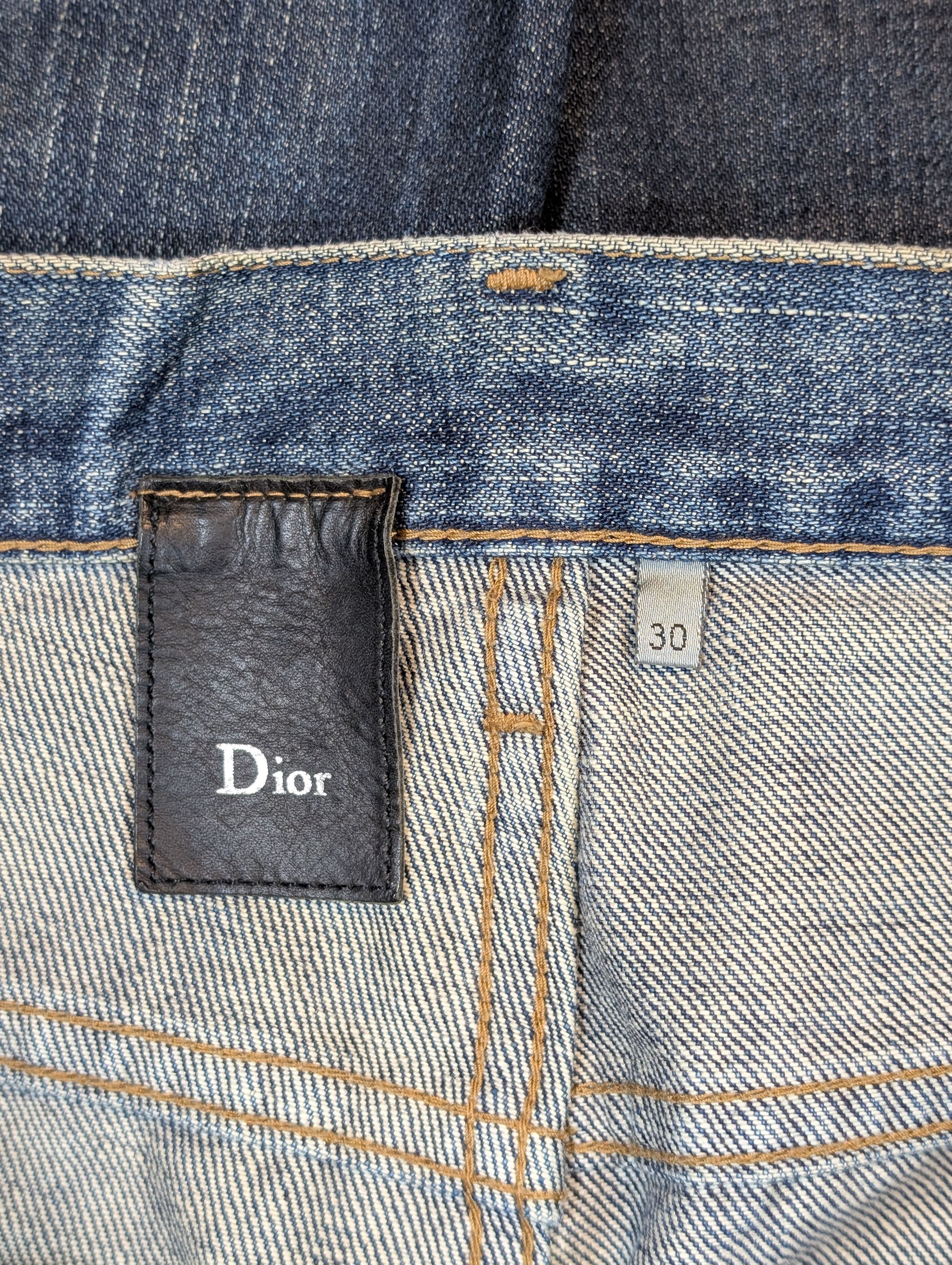 Dior Dior Homme "Coal" AW10 KVA Paint Splatter Indigo Jeans Size US 30 / EU 46 - 5 Thumbnail