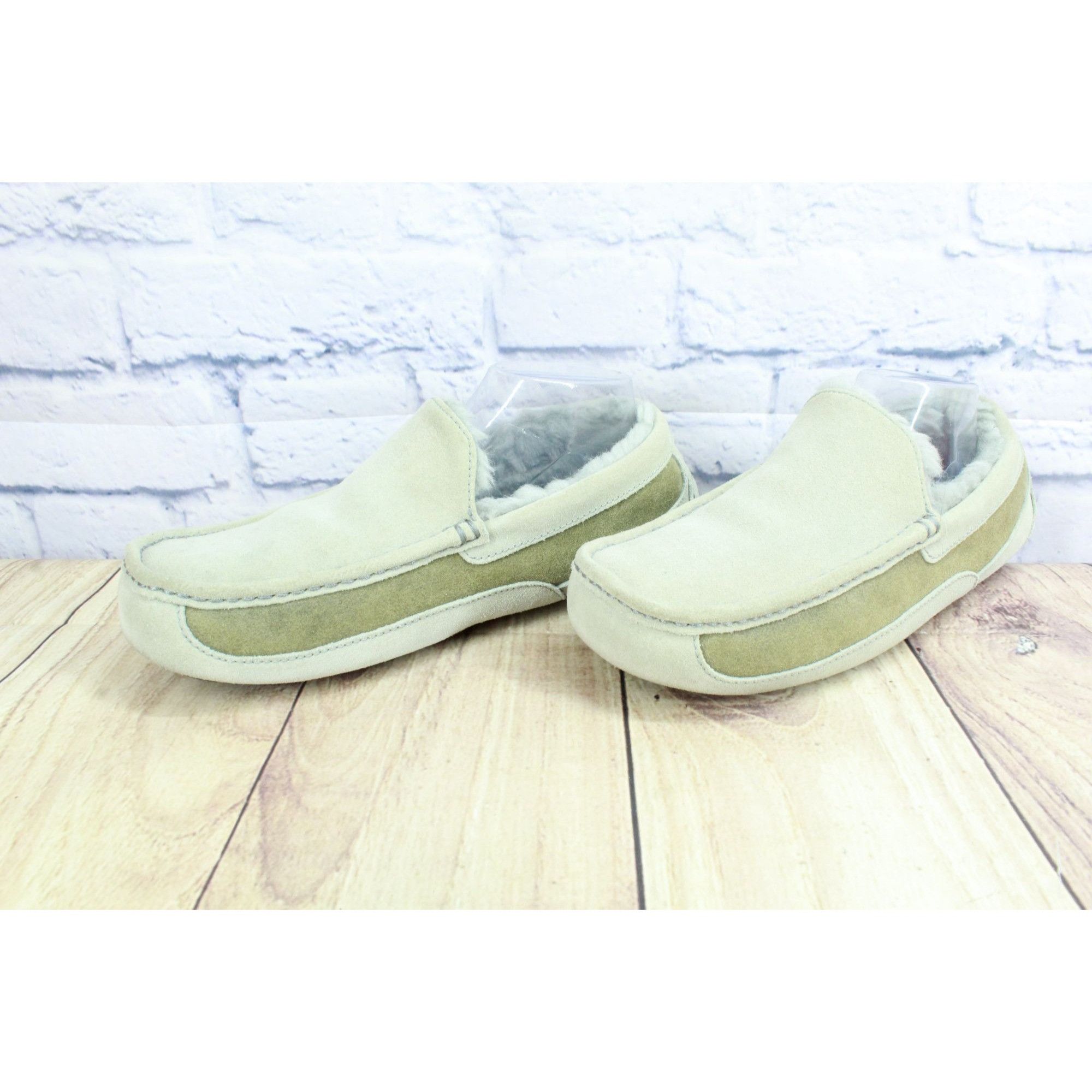 Ugg UGG Ascot Gray Suede Wool Lined Moccasin Slippers Size US 9 / EU 42 - 3 Thumbnail