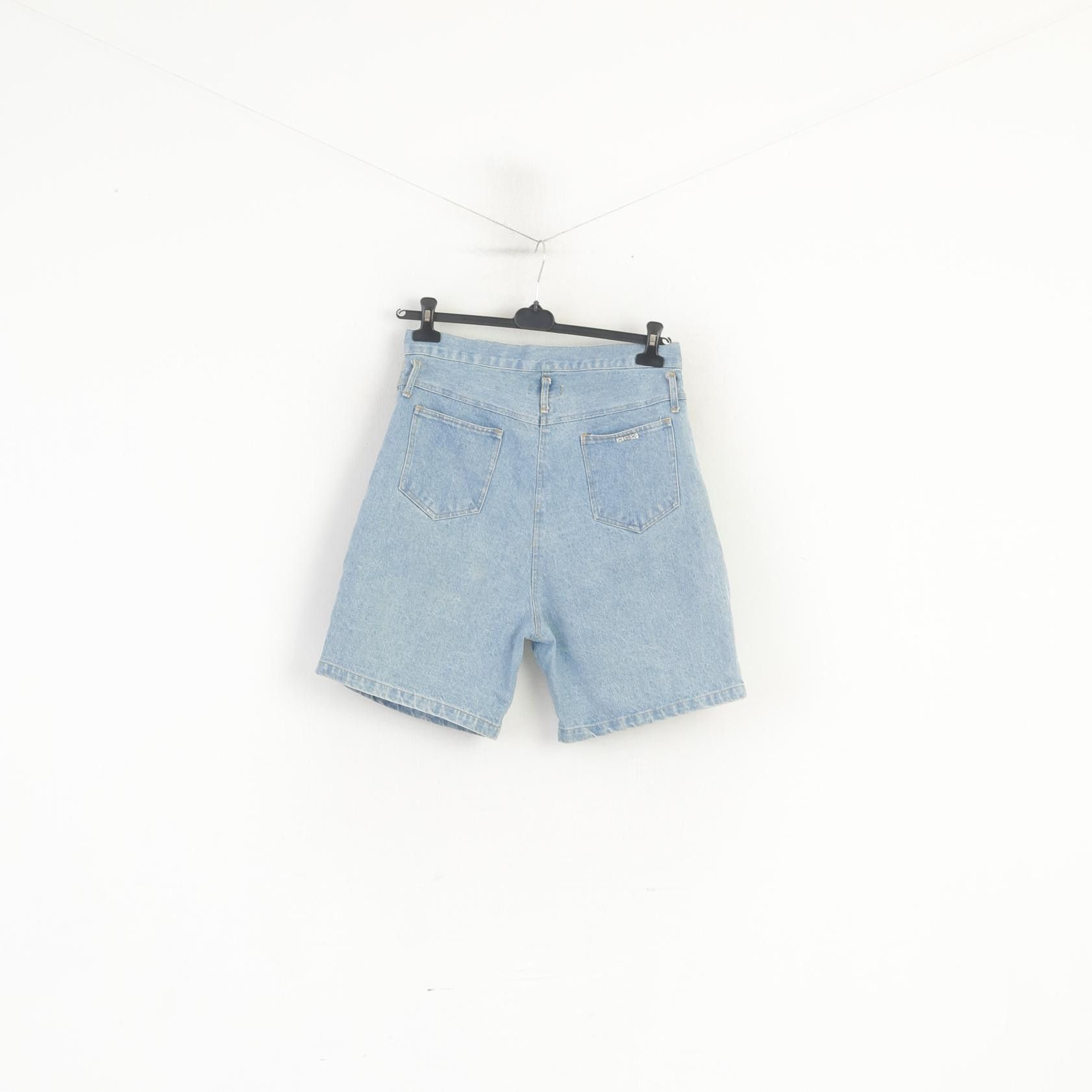 Vintage XEX New Style Women XL Denim Shorts Blue Vintage 6222 Size 38" / US 16 / IT 52 - 6 Thumbnail