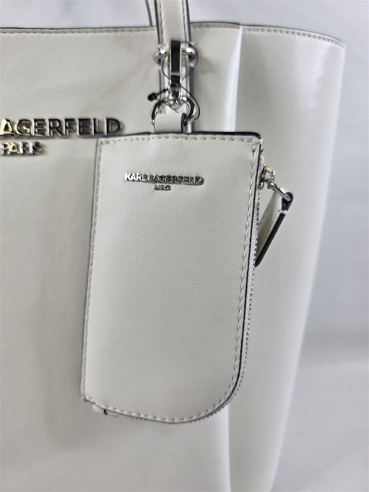 Karl Lagerfeld Karl Lagerfeld Louise Leather Tote Bag Size ONE SIZE - 4 Thumbnail