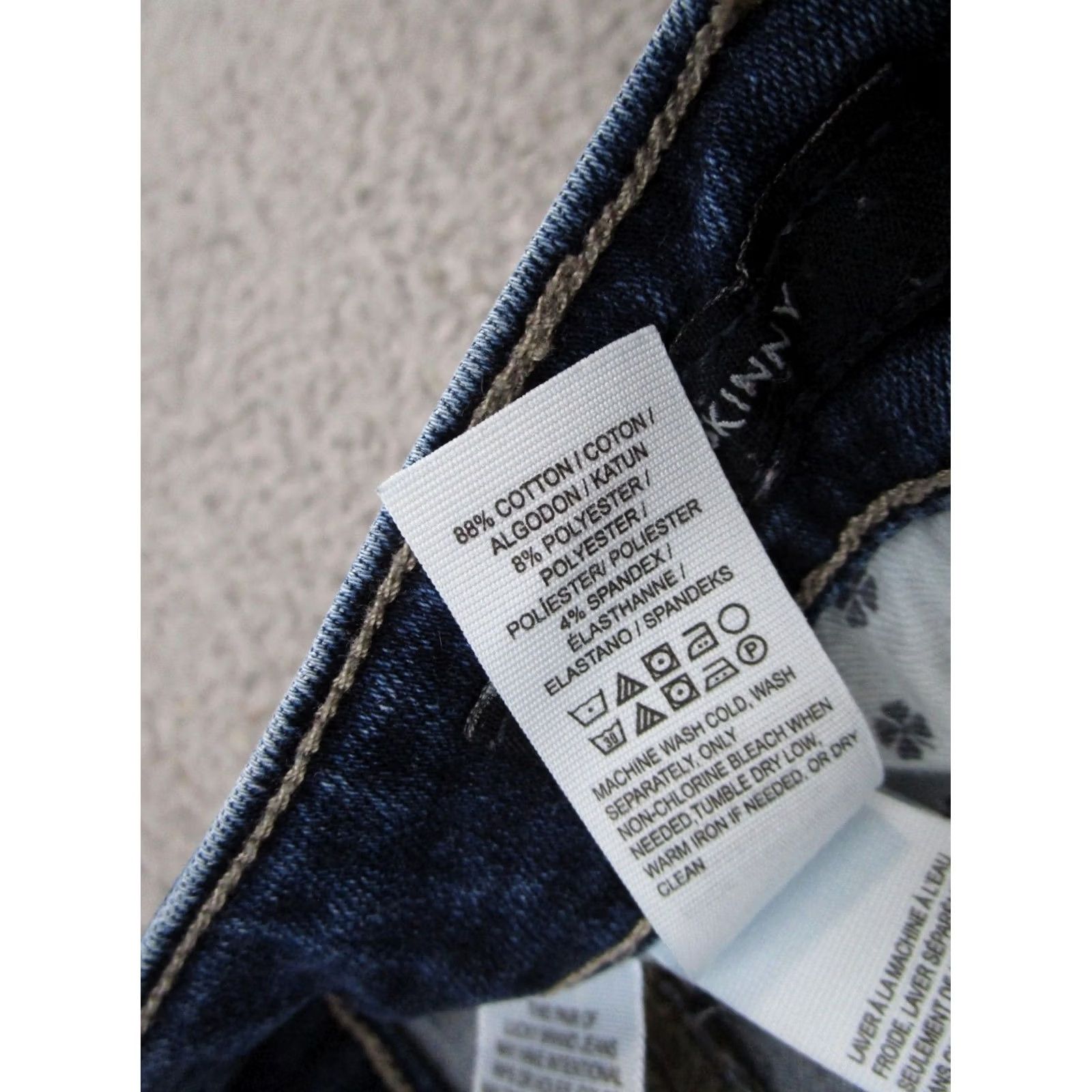 Lucky Brand Lucky Brand Hayden Skinny Jeans Women's Size 4 Blue Denim Stretch 5-Pocket Regular Rise Denim Shirt? Size 27" / US 4 / IT 40 - 6 Thumbnail