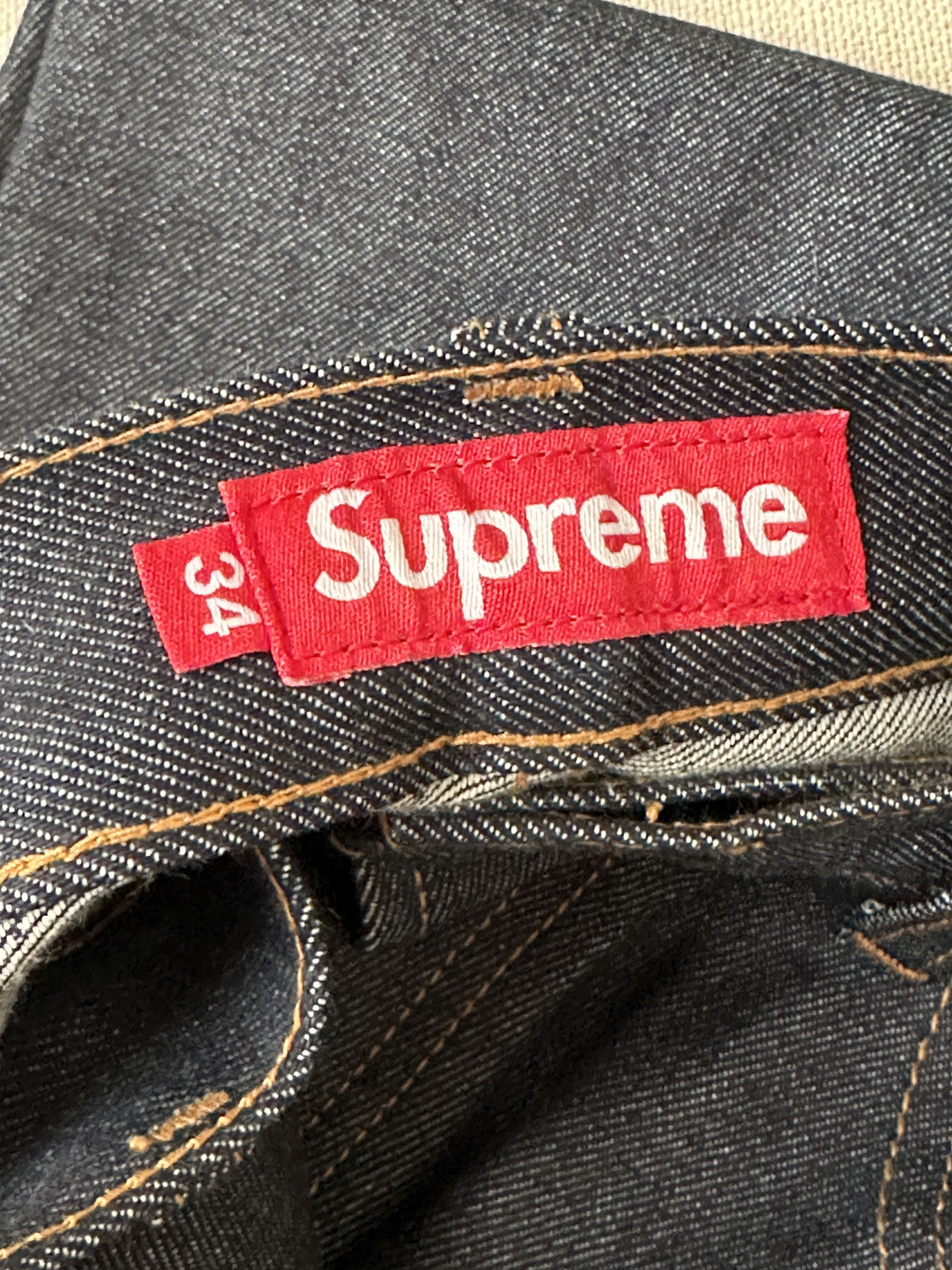 Supreme Rigid Loose Fit Selvedge Jean Size US 34 / EU 50 - 4 Thumbnail