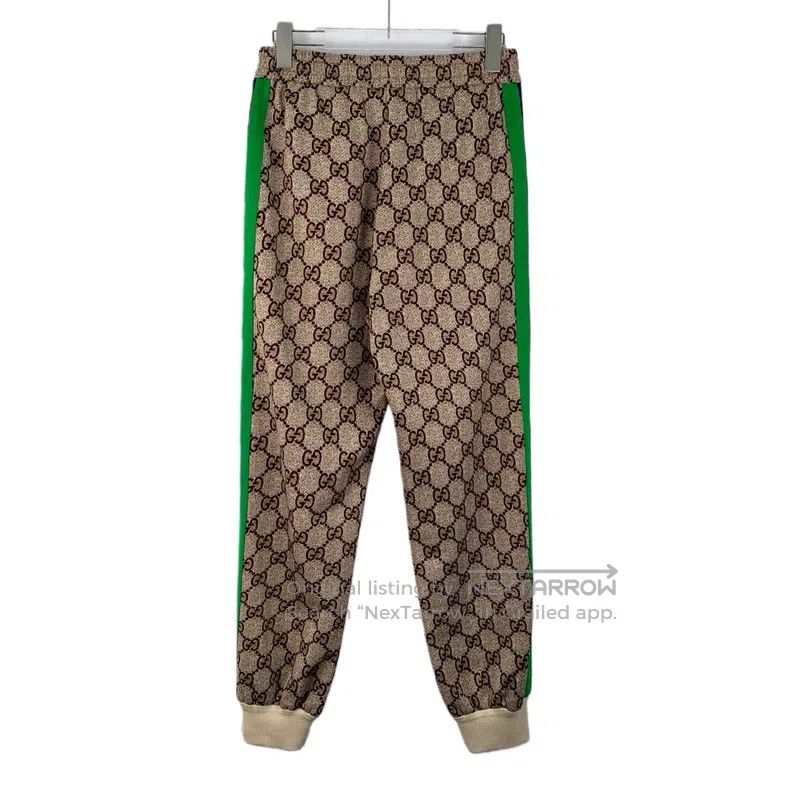 Gucci Gucci SizeS Colour block striped logo jacquard cotton draws Size 42" / US 20 - 2 Thumbnail