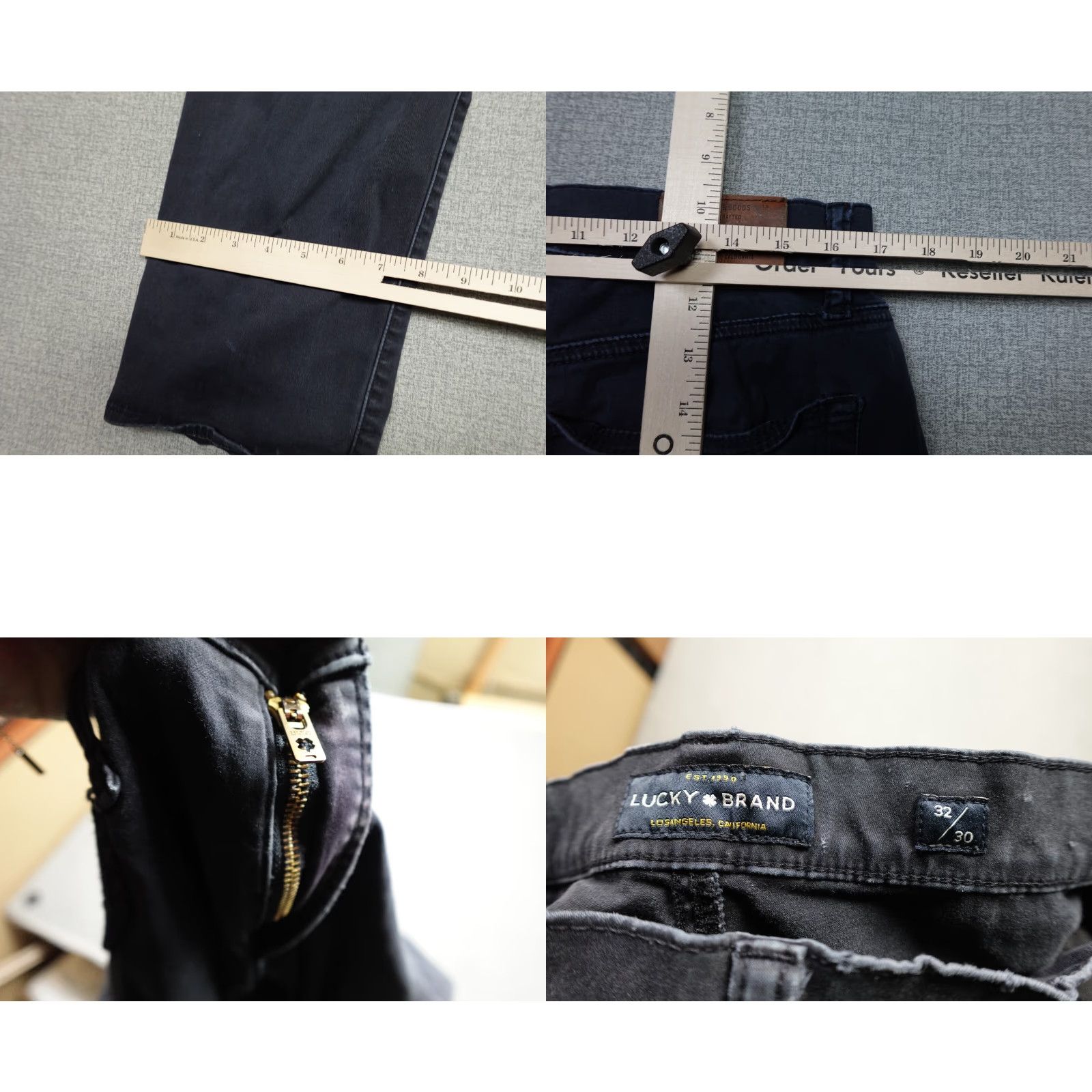 Lucky Brand Lucky Brand Pants Mens 34 Slim Chino Straight Black 5-Pocket Casual Vintage Preppy 121 Size US 34 / EU 50 - 8 Thumbnail
