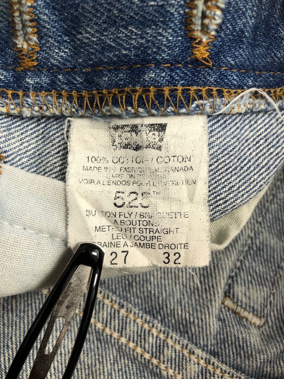 Levi's Vintage Levi's 525 Button Fly Metro Fit Jeans Size US 28 / EU 44 - 16 Thumbnail