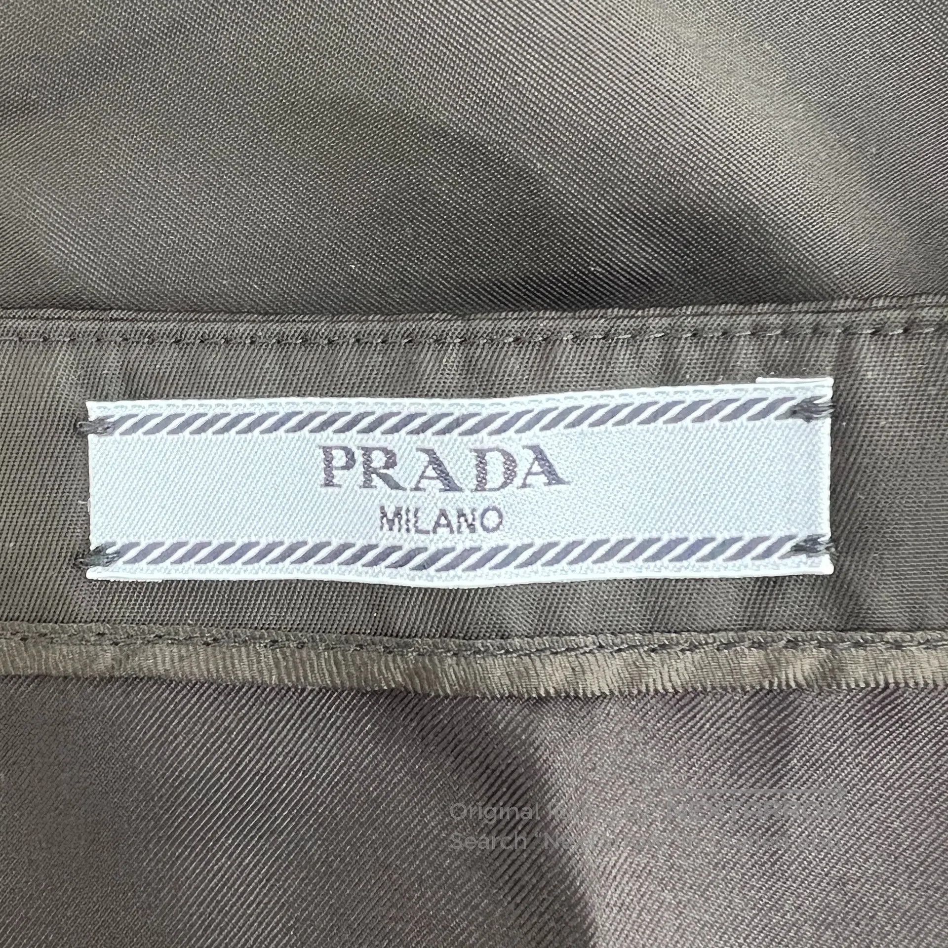 Prada Prada Black Triangular Studs Beaded Casual Knee-Length Ski Size 37" - 5 Thumbnail