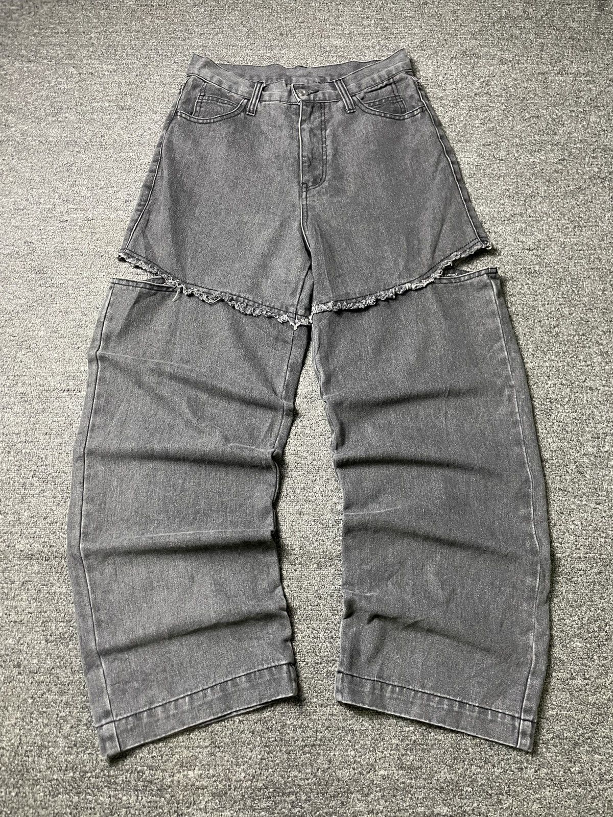 The Unbranded Brand ADD Colour Brand Cut-Out Wide Leg Jeans (62) Size 26" / US 2 / IT 38 - 1 Thumbnail