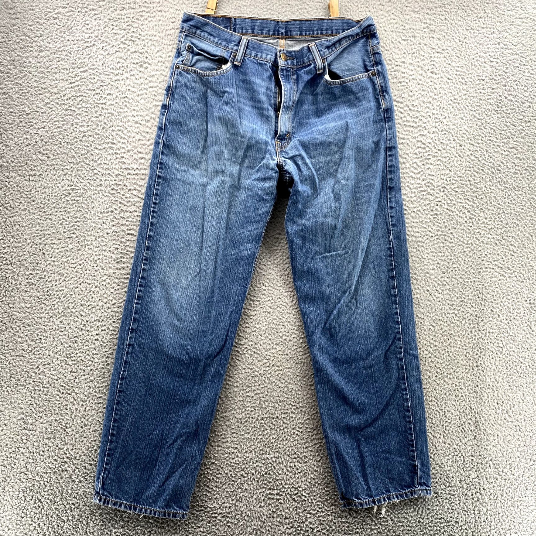 Levi's Levi's Jeans 550 Straight Denim 36X30 Blue 90s Y2K Retro Mens Size US 36 / EU 52 - 2 Thumbnail