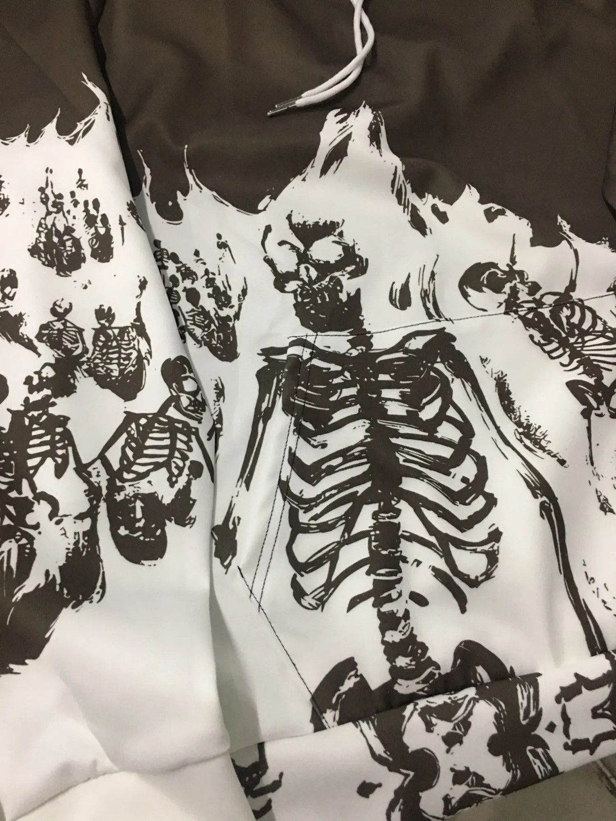 Japanese Brand × Vintage Designer Streetwear Skeleton Graphic Hoodie Punk Gothic Size US L / EU 52-54 / 3 - 2 Thumbnail