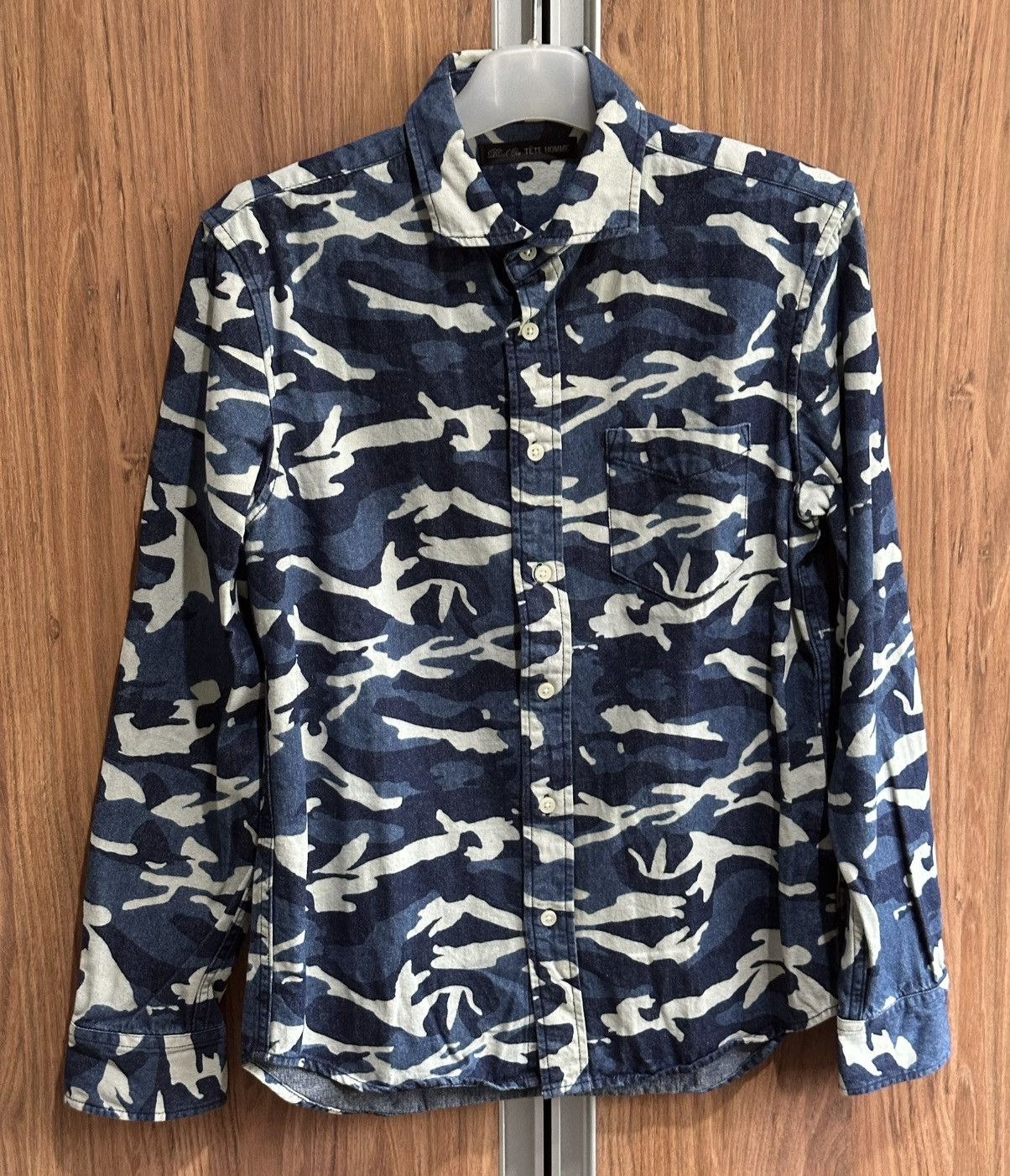 Tete Homme JAPANESE BRAND TETE HOMME BY ISSEY MIYAKE CAMO SHIRT Size US M / EU 48-50 / 2 - 1 Thumbnail