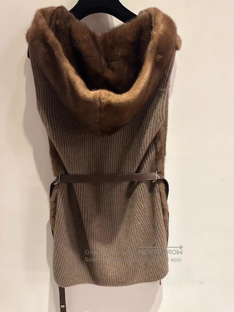 Loro Piana Loro Piana Hooded Mink Cashmere Vest Size XS / US 0-2 / IT 36-38 - 3 Thumbnail