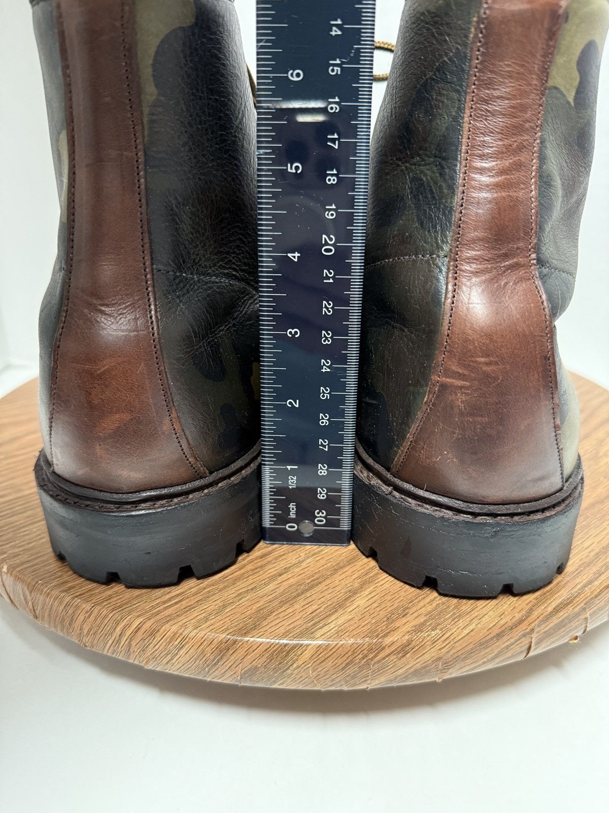 Allen Edmonds Allen Edmonds Higgins Mill Lace Up Brown Camo Leather Boot Size US 15 / EU 48 - 6 Thumbnail