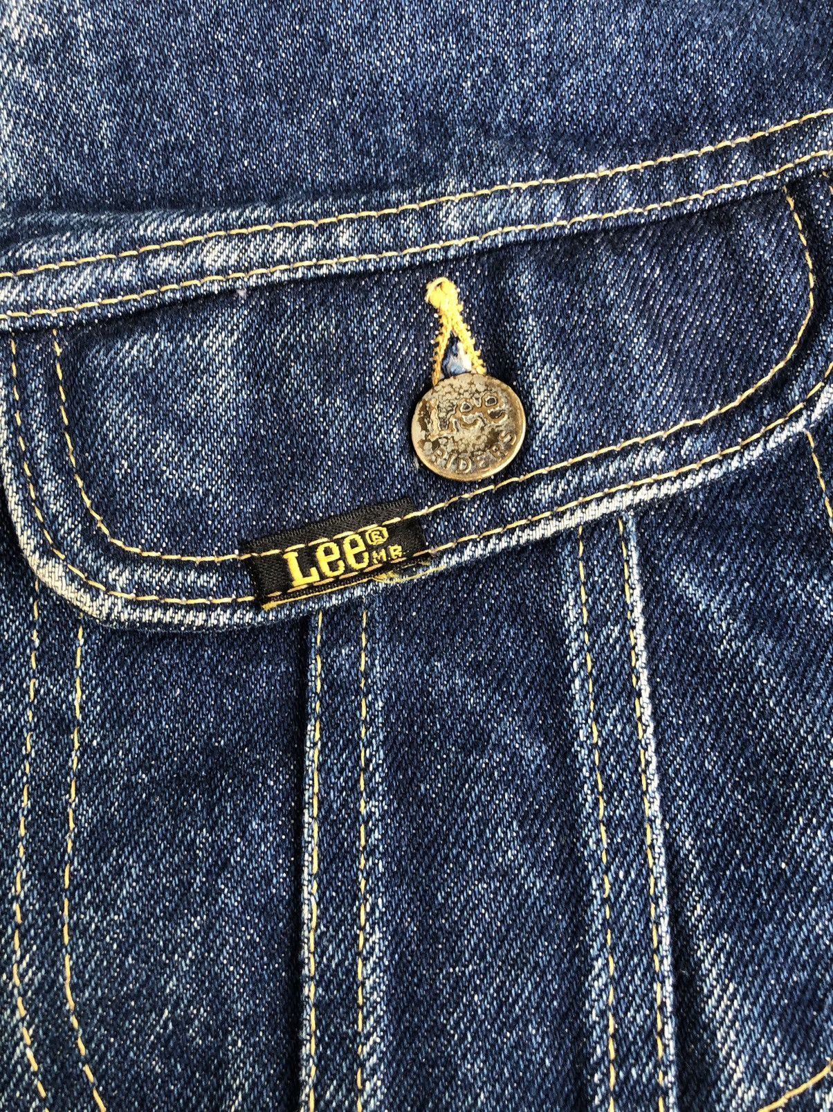 Vintage Vintage 70s Lee Storm Rider Blanked Lined Denim Jacket Size US M / EU 48-50 / 2 - 18 Thumbnail