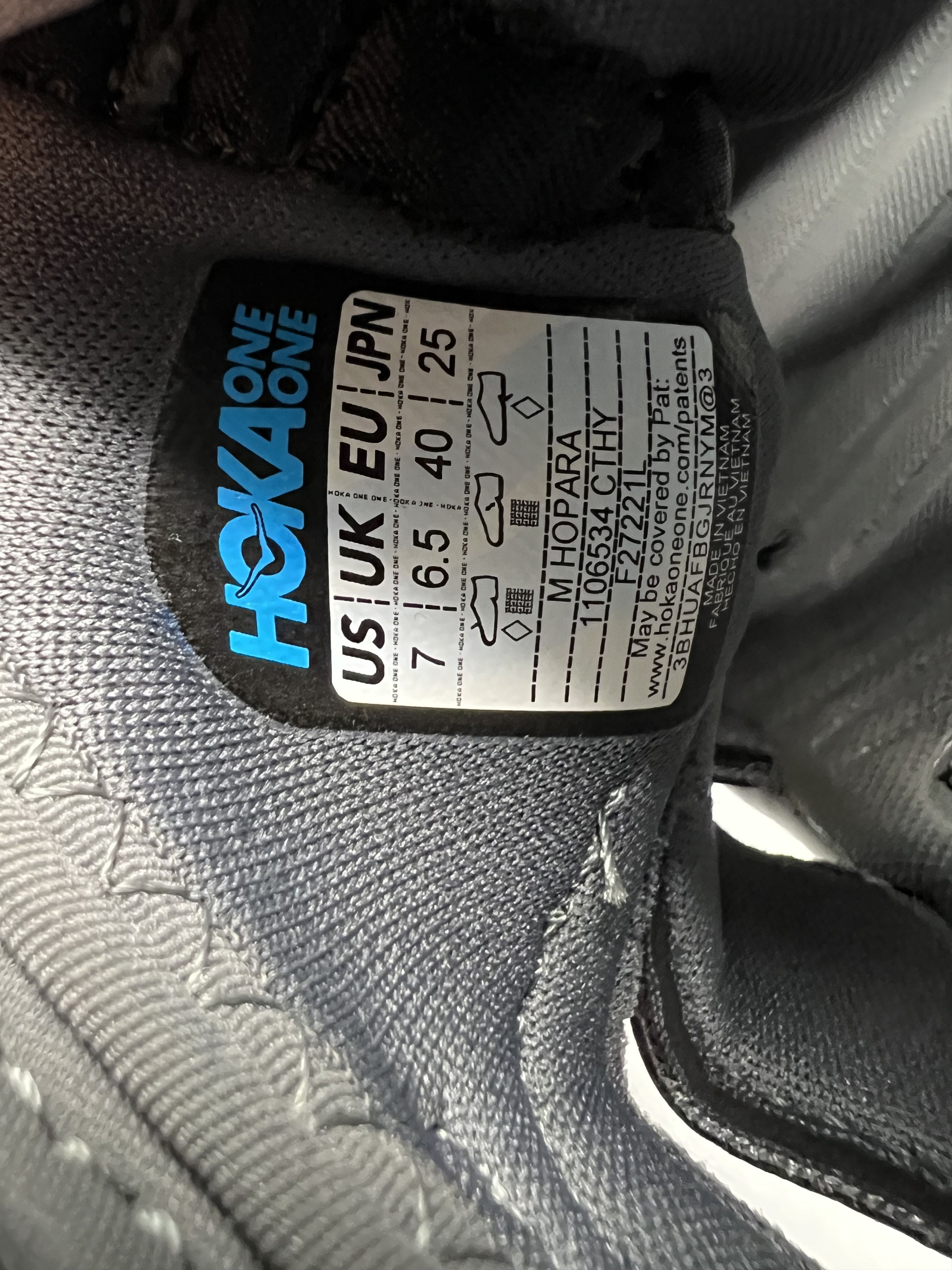 Hoka Hoka One One Hopara Hiking Trail Running Shoes Training Size US 7 / EU 40 - 17 Thumbnail