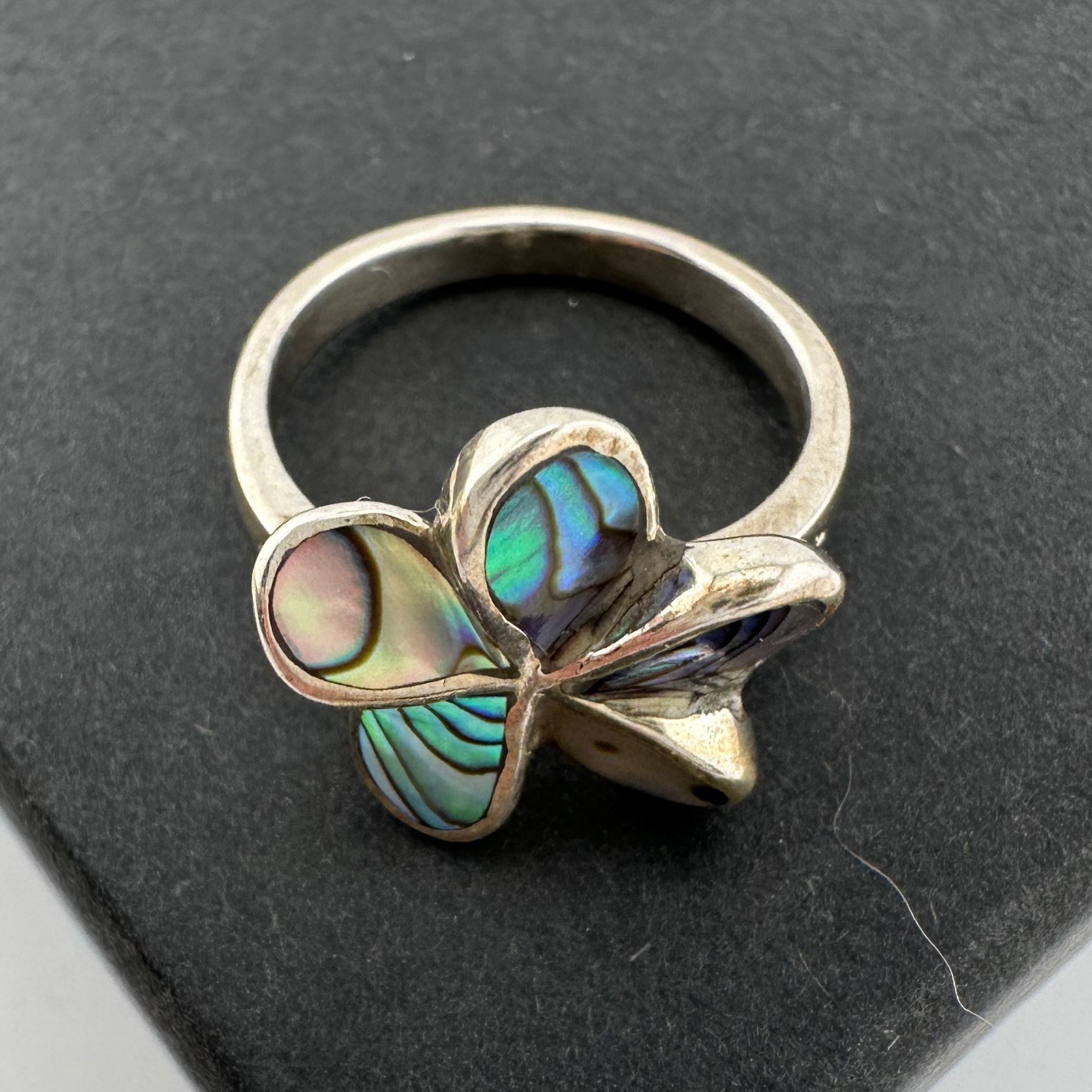 Other Natural Abalone Flower Ring in Sterling Silver Size 9.75 Size ONE SIZE - 13 Thumbnail