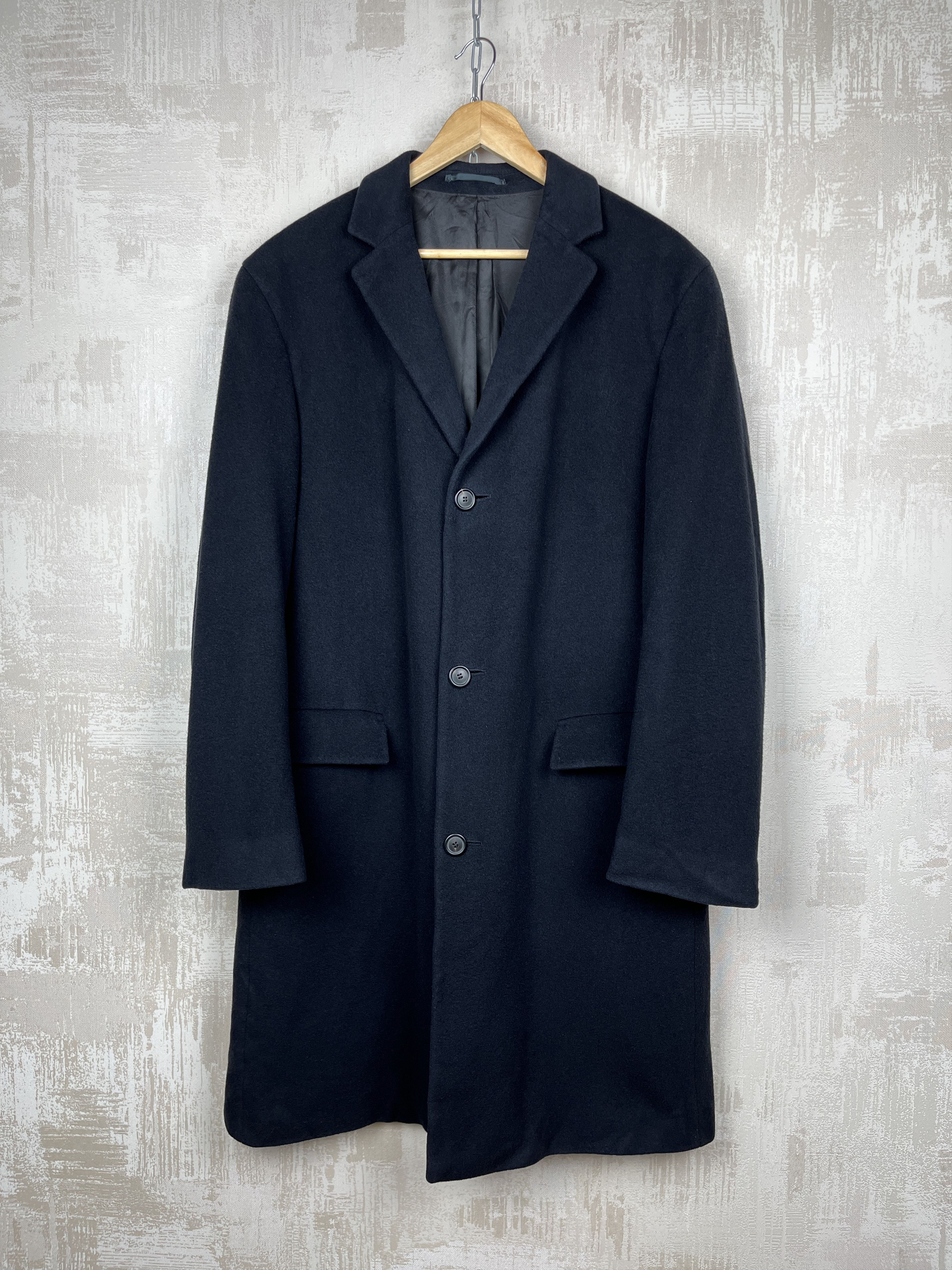 Hugo Boss × Vintage Vintage Hugo Boss 90% Wool / 10 % Cashmere Coat Jacket Size US L / EU 52-54 / 3 - 2 Thumbnail
