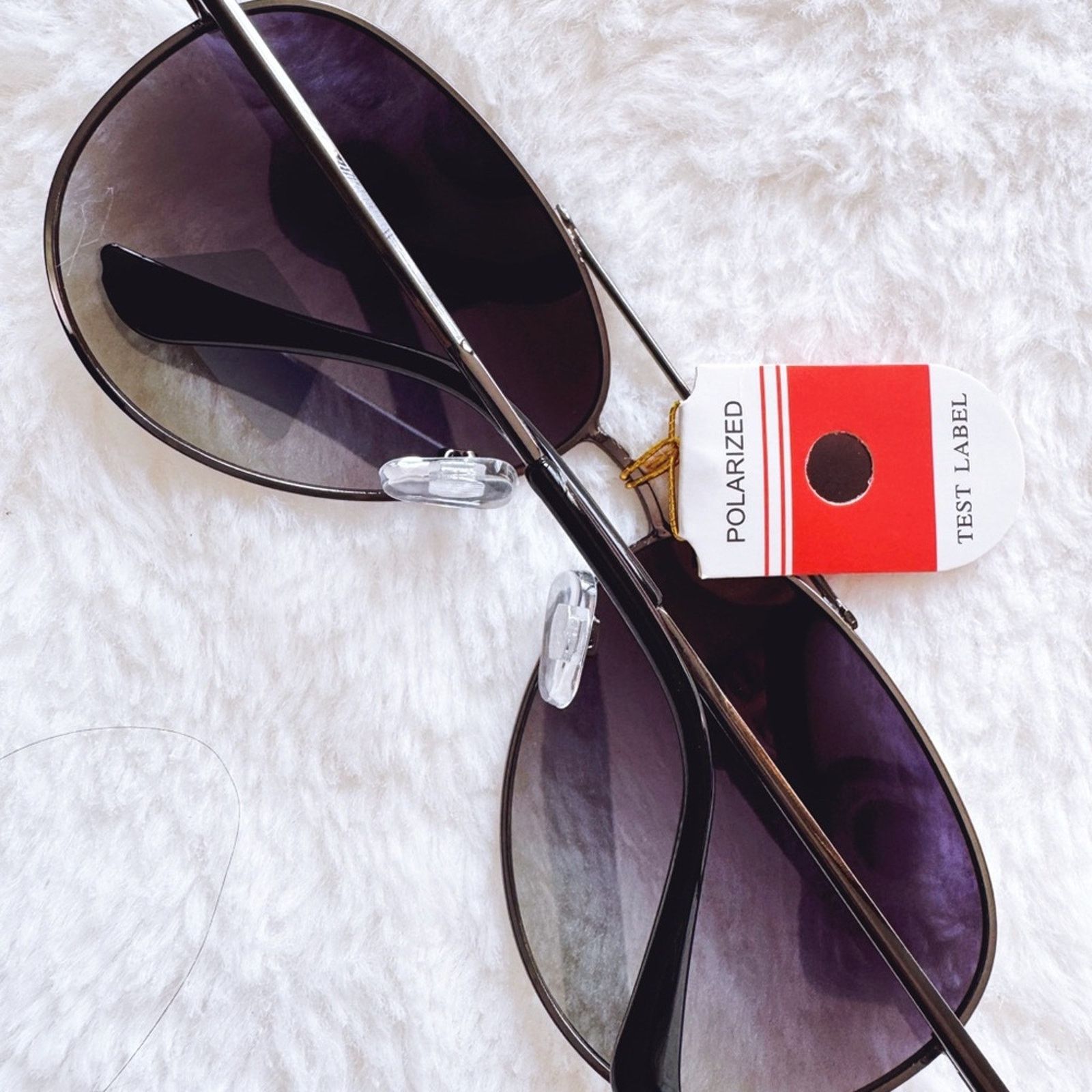 Other Freya Black W/Black Rim Polarized Aviator Sunglasses Size ONE SIZE - 12 Thumbnail