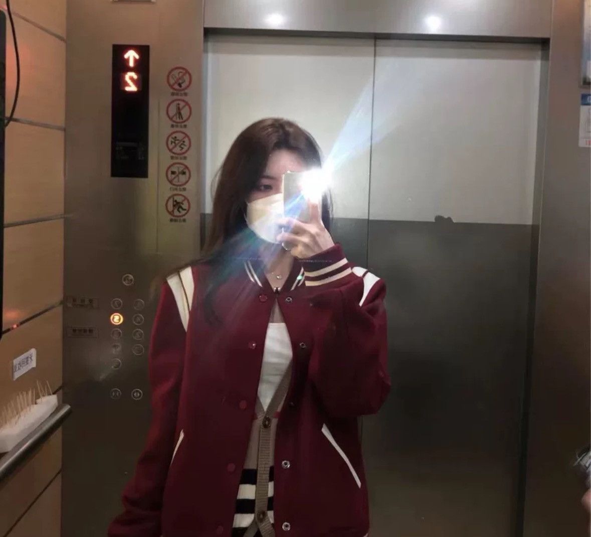 Saint Laurent SLP wine red baseball jacket2412-Nextarrow