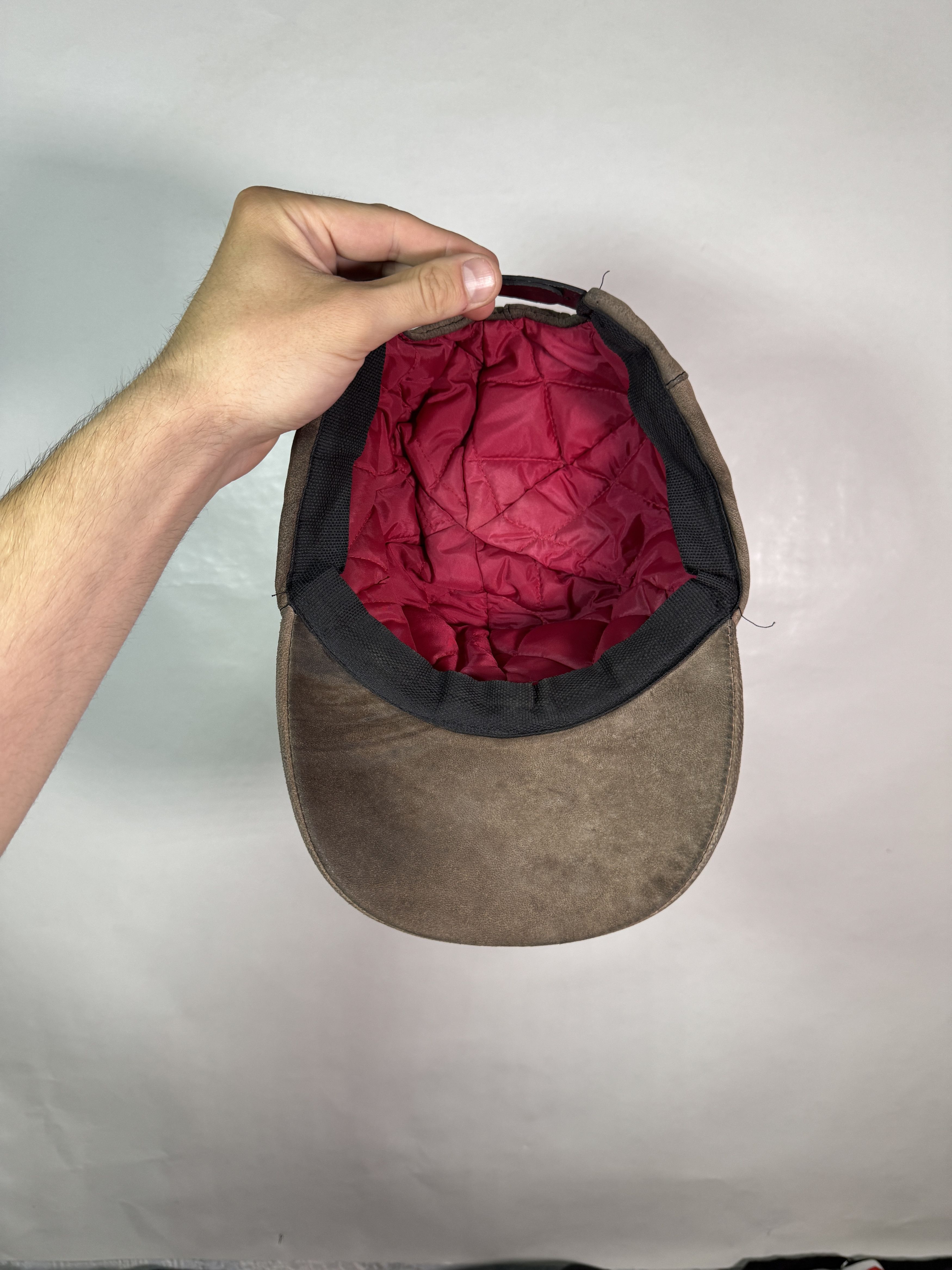Honda Vintage 90s Honda Leather Cap Size ONE SIZE - 3 Thumbnail