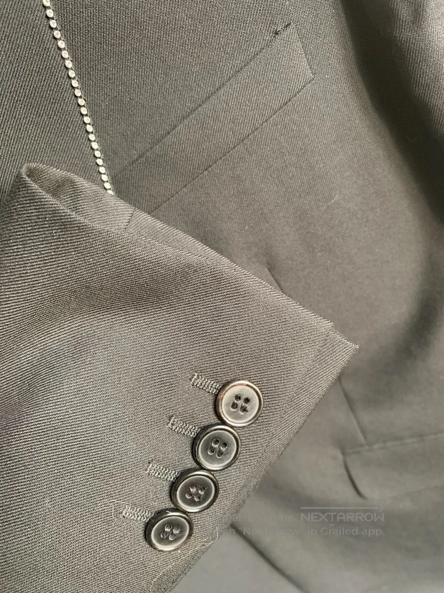 Saint Laurent Paris Saint Laurent Hedi 16FW Crystal Trim Blazer. Size US S / EU 44-46 / 1 - 8 Thumbnail