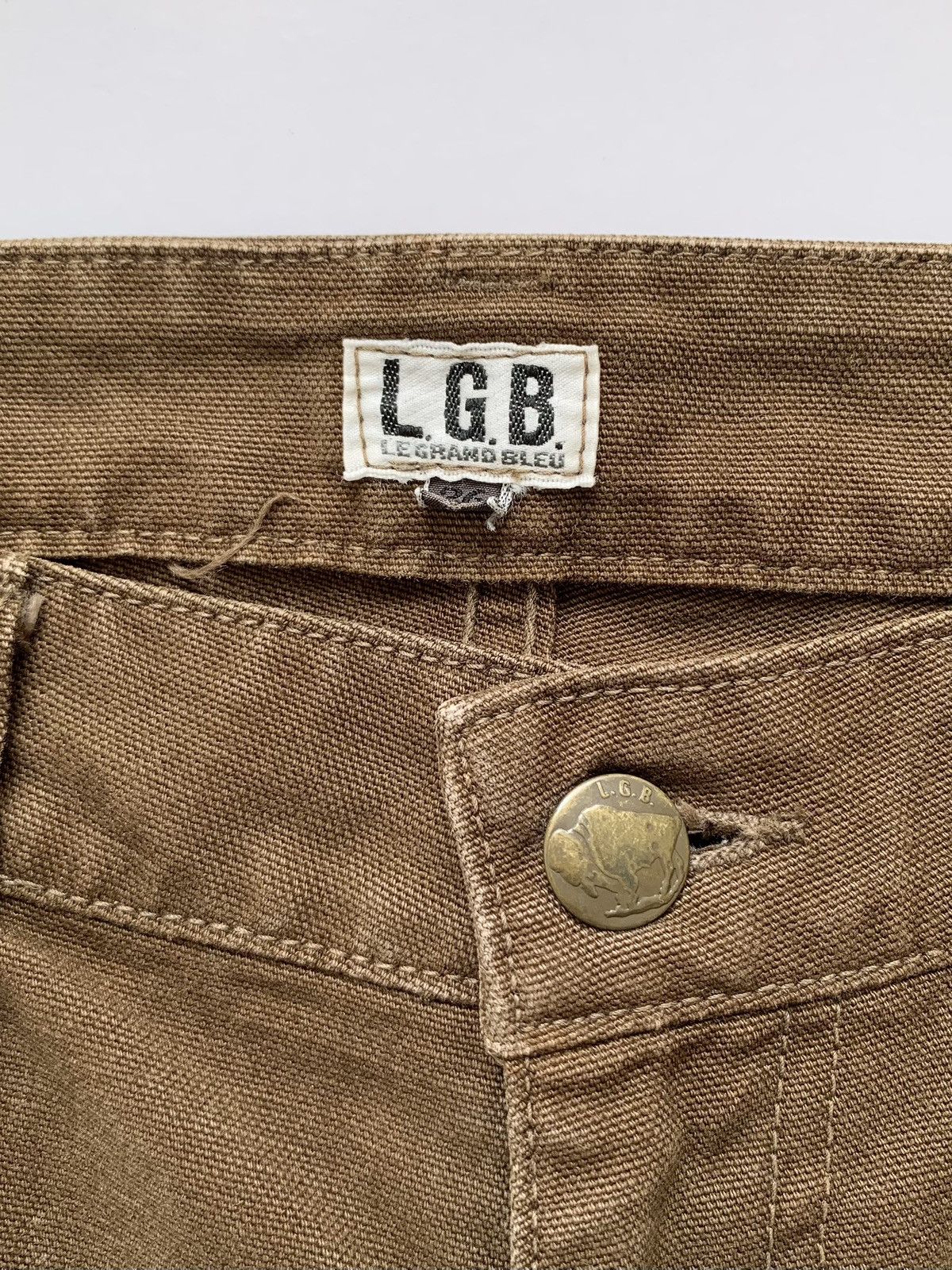 If Six Was Nine 2000s L.G.B Canvas Leg Zipper Cargo Pant Size US 26 / EU 42 - 4 Thumbnail