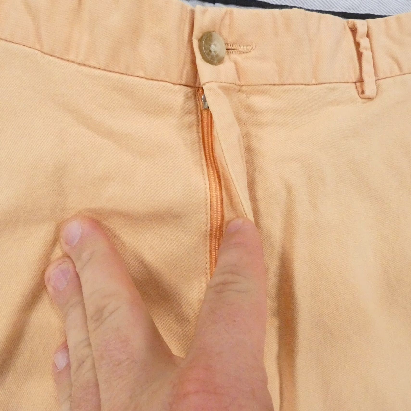 Peter Millar Peter Millar Shorts Mens 36 Chino Flat Front Orange Peach Preppy Casual Size US 35 - 6 Thumbnail