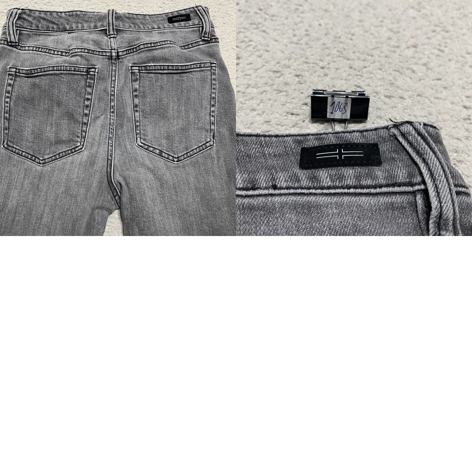 Denime Liverpool Jeans Womens 4 Gray Distressed Stretch Mid Rise Ankle Denim Shirt? Size 27" / US 4 / IT 40 - 9 Thumbnail