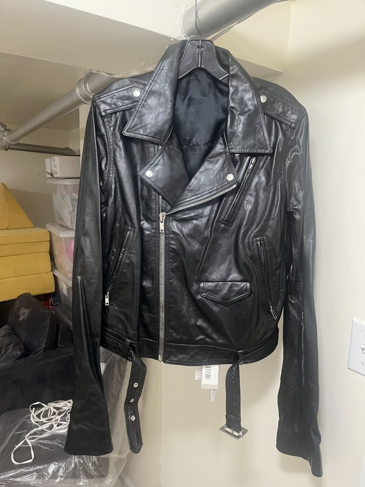 Rick Owens Rick Owens Lukes Stooges Leather Jacket Sz 52 Size US L / EU 52-54 / 3 - 12 Thumbnail