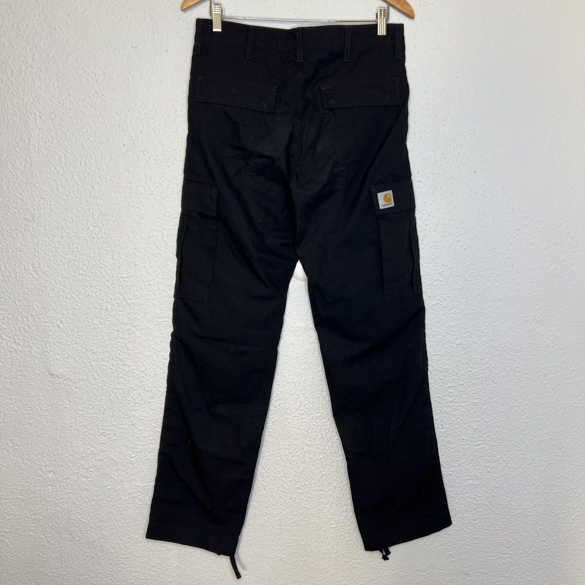 Vintage Carhartt WiP Cargo Pants Aviation Trousers Black Multipocket ...