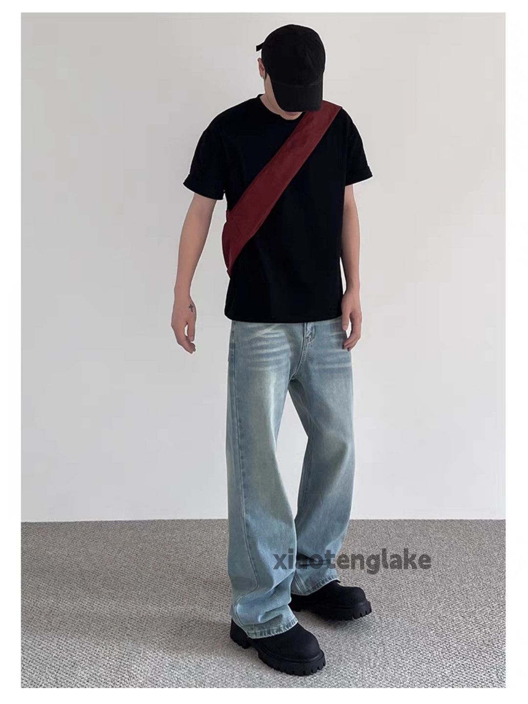 Jean × Vintage washed faded utility loose baggy yuppie cleanfit jeans Size US 32 / EU 48 - 1 Thumbnail