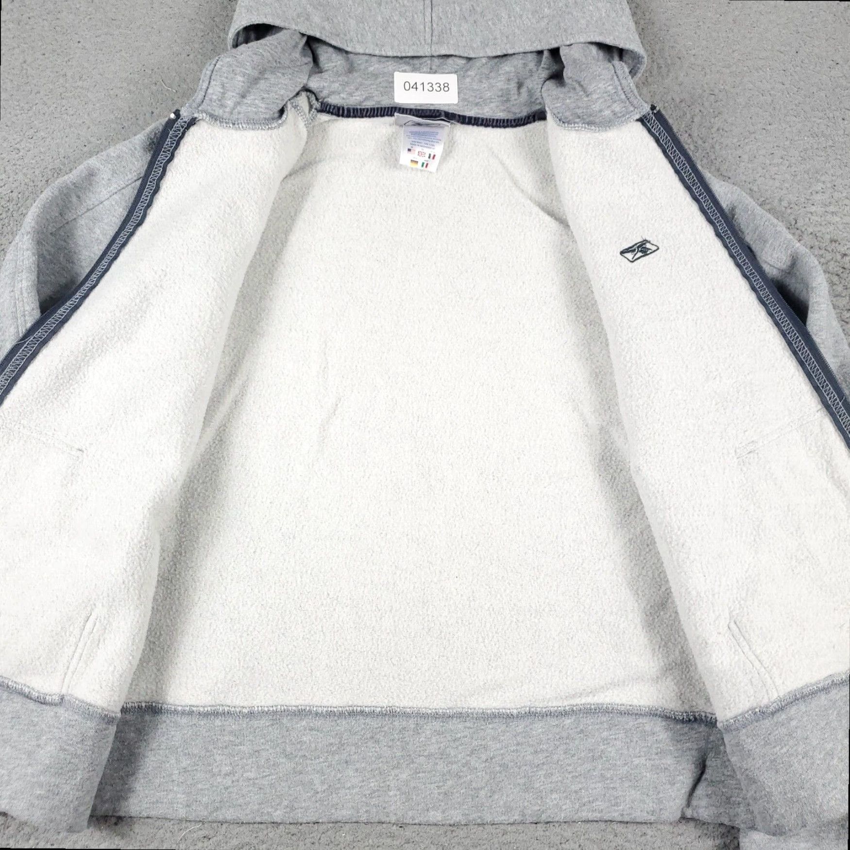 Reebok Reebok Women's Medium Gray Full Zip Hoodie Sweatshirt Size M / US 6-8 / IT 42-44 - 5 Thumbnail