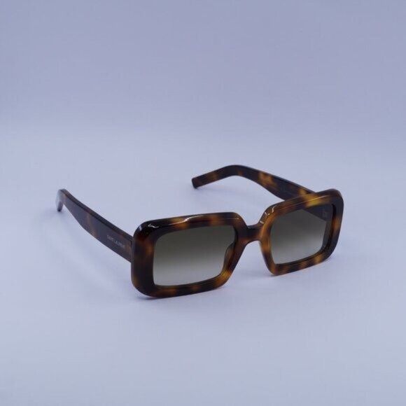 Saint Laurent Paris Saint Laurent SL534 SUNRISE 012 Sunglasses Havana Rectangle Size ONE SIZE - 2 Thumbnail