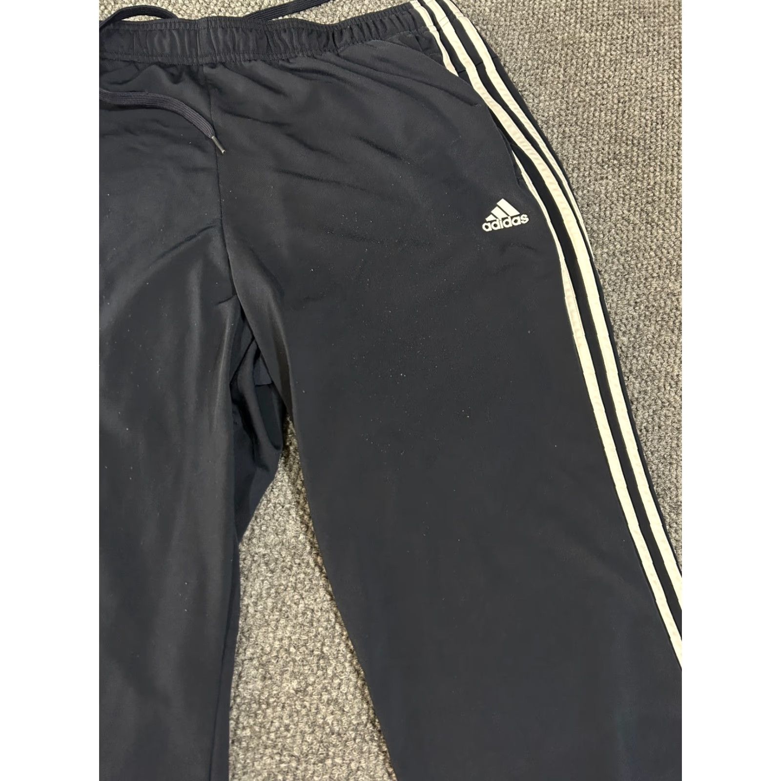 Adidas Adidas Track Pants Mens 2XL Blue Three Stripes Trefoil Athletic Casual Running Size US 39 - 4 Thumbnail