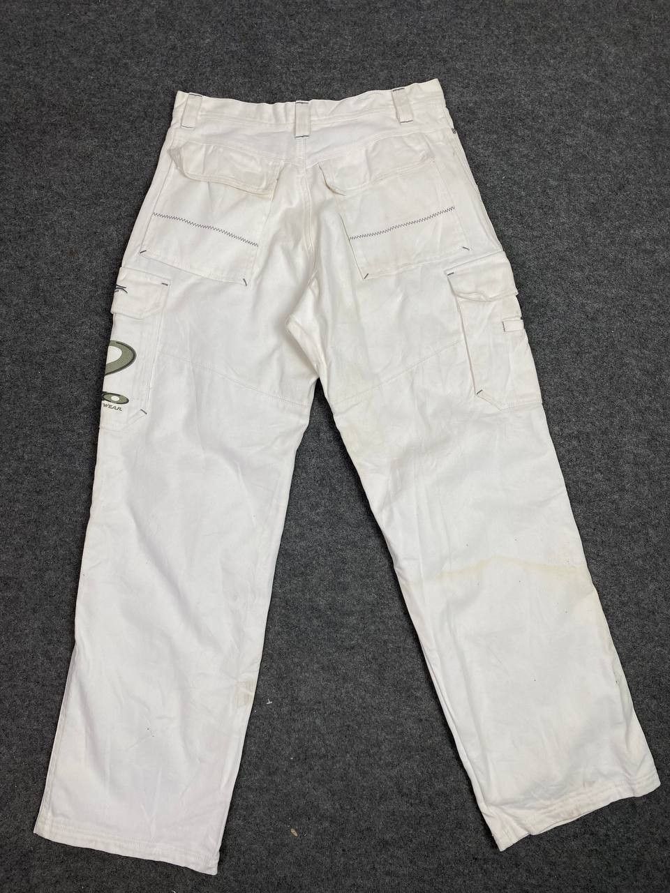 Japanese Brand vintage 90s piko white baggy denim nice design Size US 32 / EU 48 - 2 Thumbnail