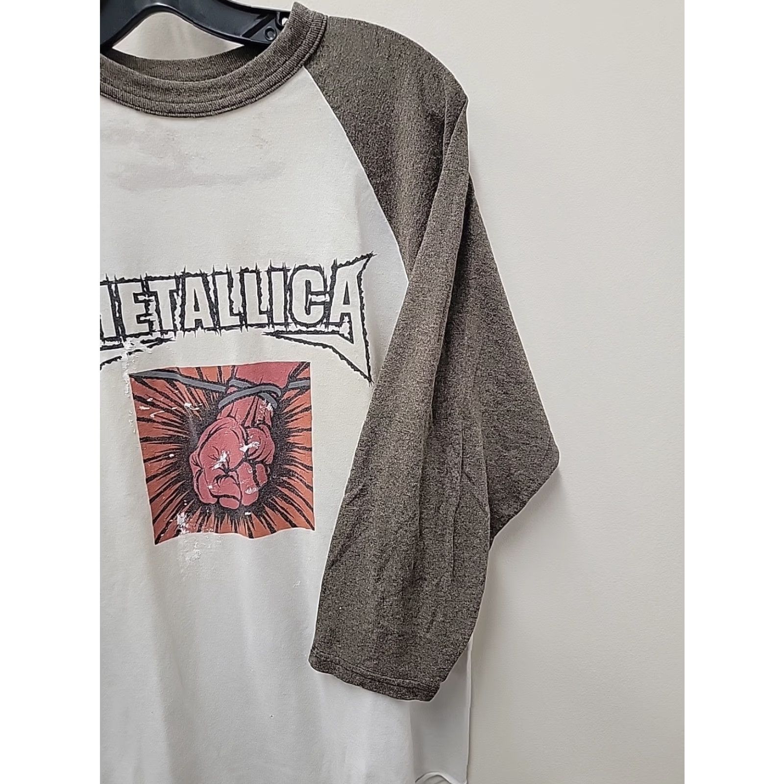 Augusta Sportswear Y2K Metallica 3/4 Sleeve T-Shirt Large Mens Graphic Print Band Music T-Shirt Mens L Multicolor Size US L / EU 52-54 / 3 - 6 Thumbnail