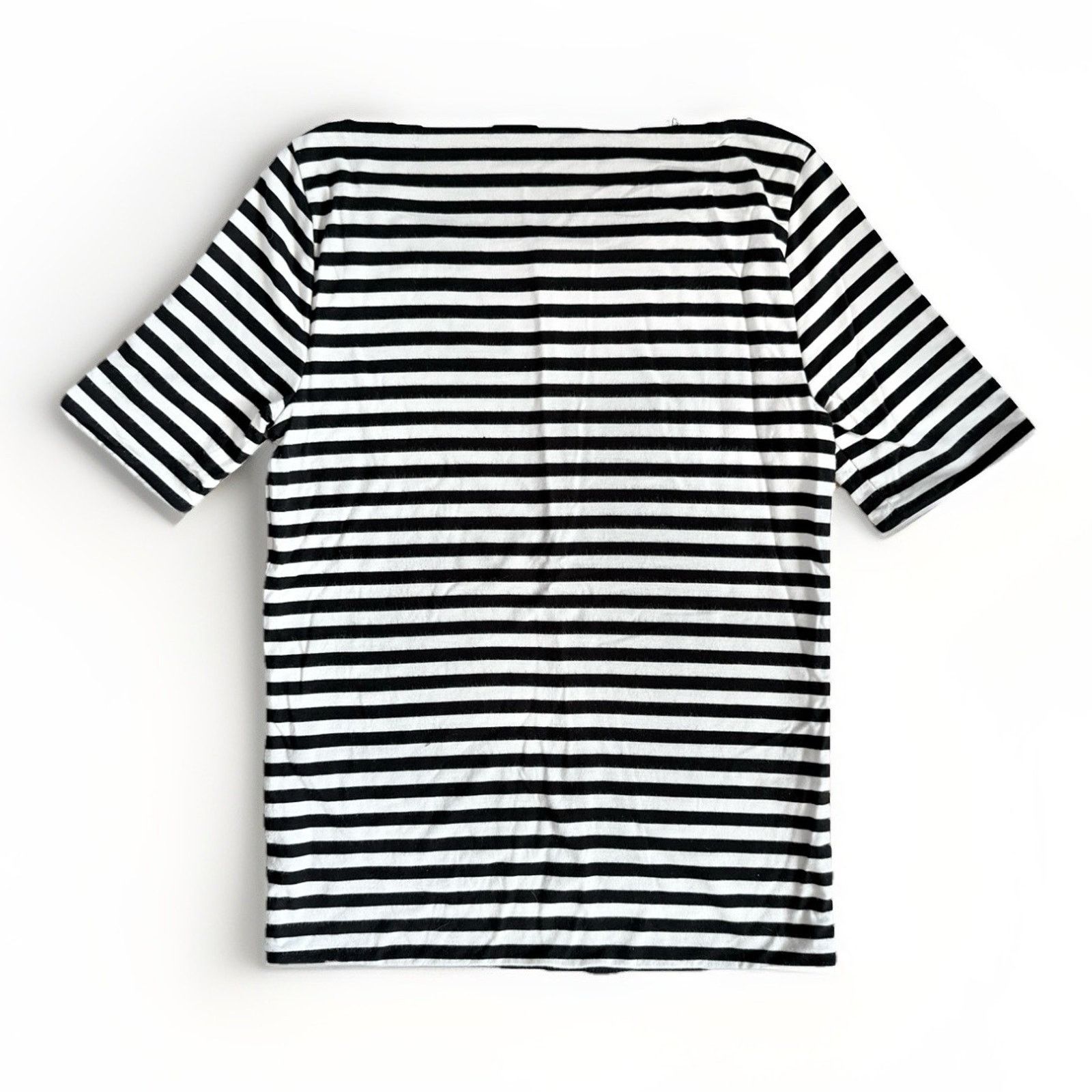 J.Crew J.Crew Form Knit Boat Neck Top Short Sleeve Stripe Size XS Size XS / US 0-2 / IT 36-38 - 2 Thumbnail