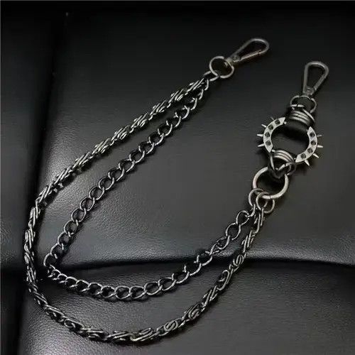 Jean × Jewelry × Other New Skull Biker Jean Wallet Belts Gun black Size ONE SIZE - 2 Thumbnail