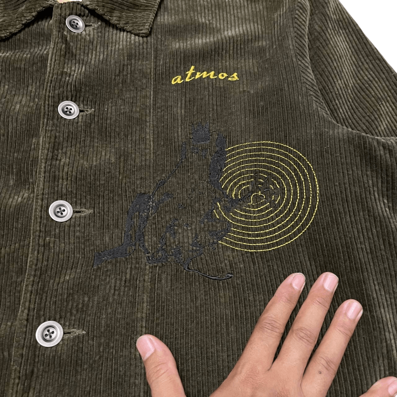 atmos Vintage Atmos Denim Corduroy Jacket Size US L / EU 52-54 / 3 - 5 Thumbnail