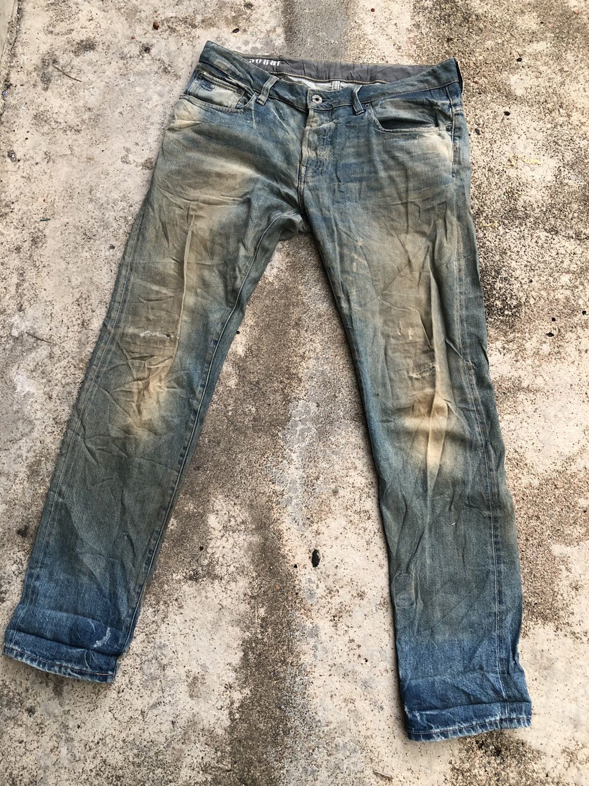 G-Star × Japanese Brand DISTRESSED G STAR RAW DENIM PANTS Size US 37 - 1 Thumbnail