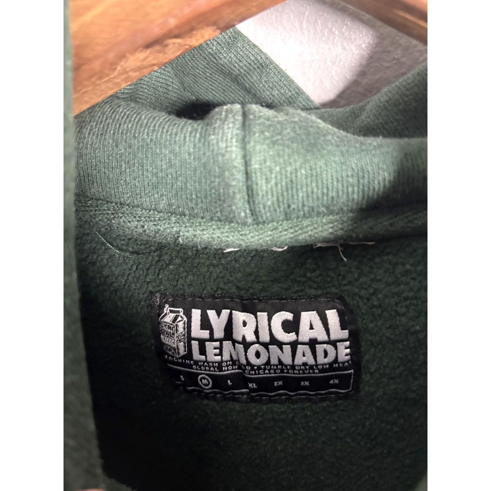 Champion Lyrical Lemonade Hoodie Mens Medium Green Pullover Champion Embroidered Logo Size US M / EU 48-50 / 2 - 3 Thumbnail