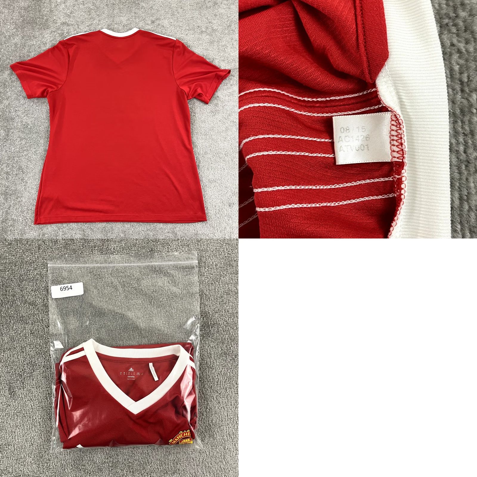 Adidas ADIDAS Shirt Mens XL Manchester United 2015-2016 Home Soccer Jersey Red Size US XL / EU 56 / 4 - 8 Thumbnail