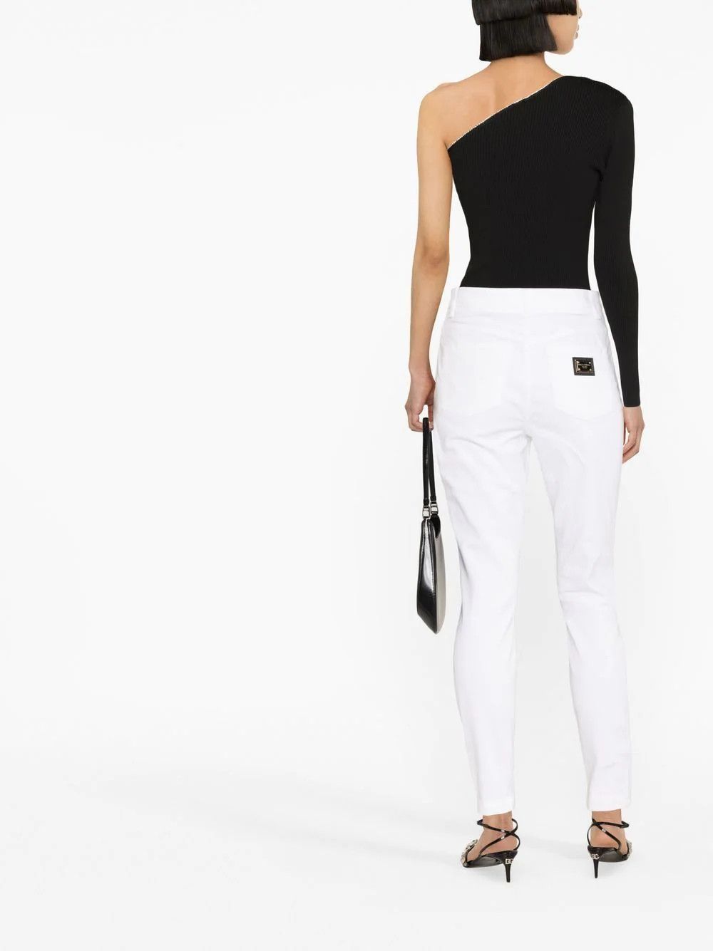 Dolce & Gabbana o1s22i1n1024 Stretch Denim Audrey Jeans in White Size 30" / US 8 / IT 44 - 4 Thumbnail