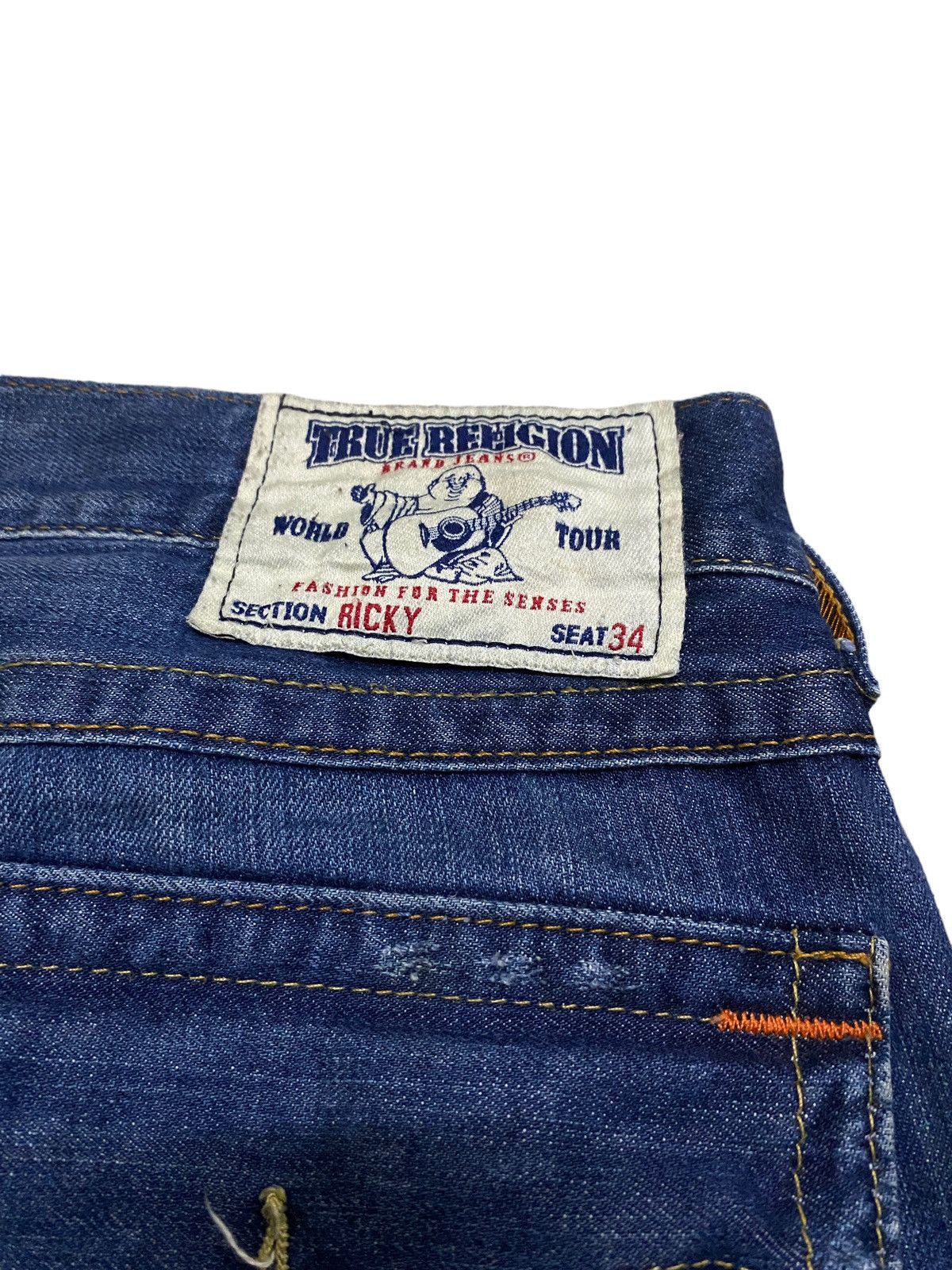 True Religion Rare Design Vintage True Religion Ricky Baggy Jeans 1990s Size US 36 / EU 52 - 13 Thumbnail