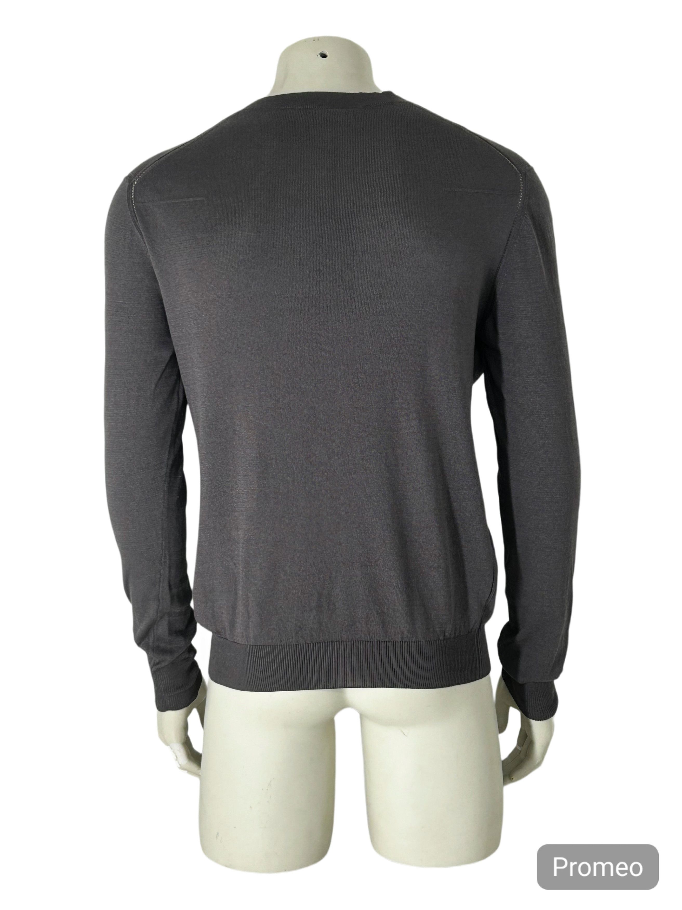 Dior DIOR HOMME GREY MESH DETAIL COTTON KNIT CARDIGAN Size US M / EU 48-50 / 2 - 3 Thumbnail