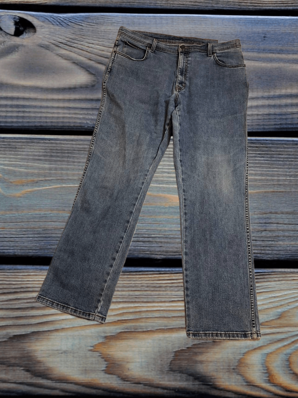 Wrangler Wrangler Mens Jeans Stonewash Blue Size US 34 / EU 50 - 1 Thumbnail