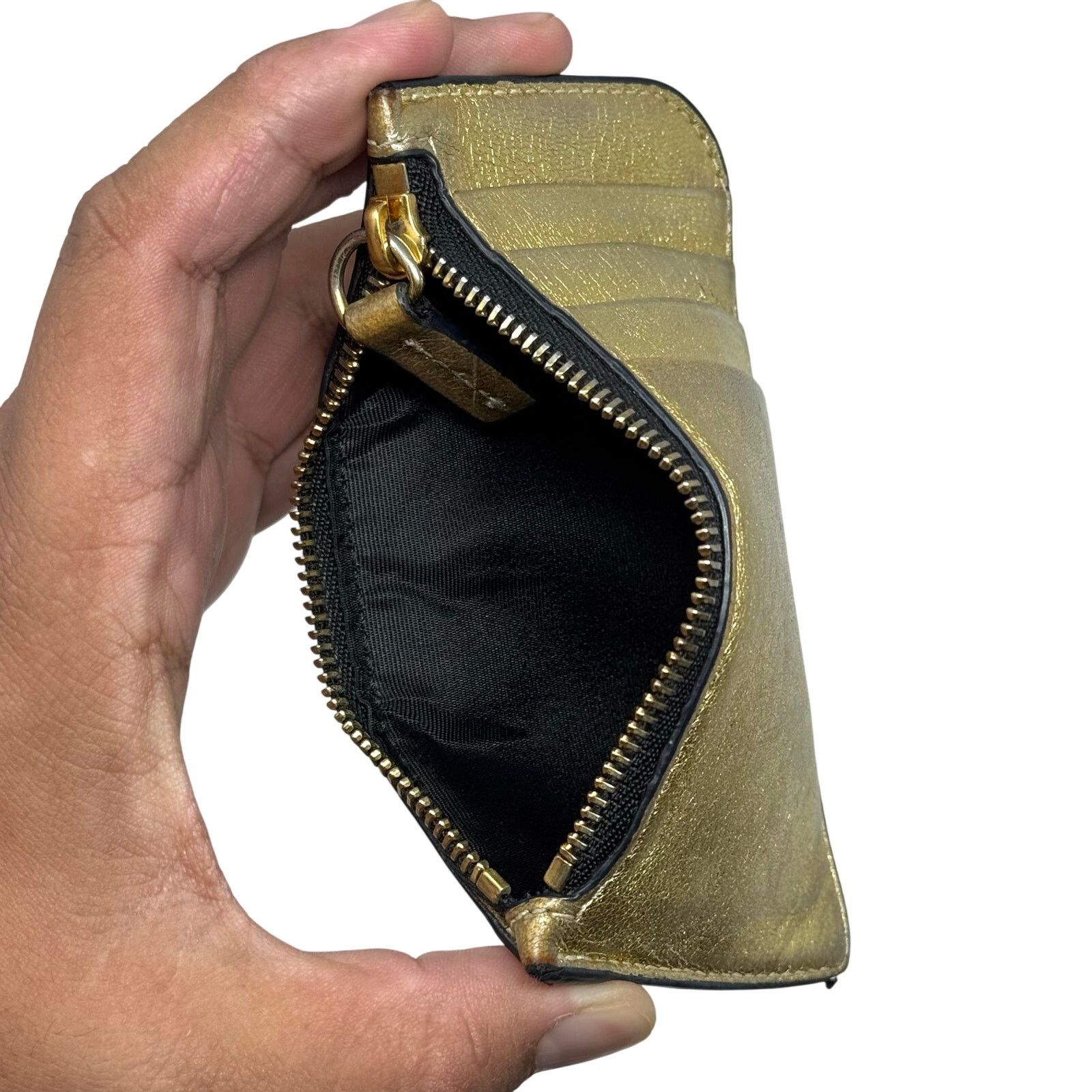 Versace Versace Metallic Zipper Wallet Size ONE SIZE - 4 Thumbnail