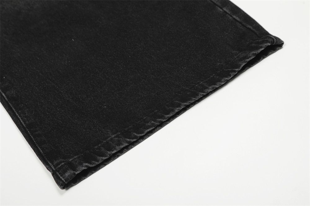 Vintage American retro men's washed distressed curved jeans Size US 34 / EU 50 - 5 Thumbnail