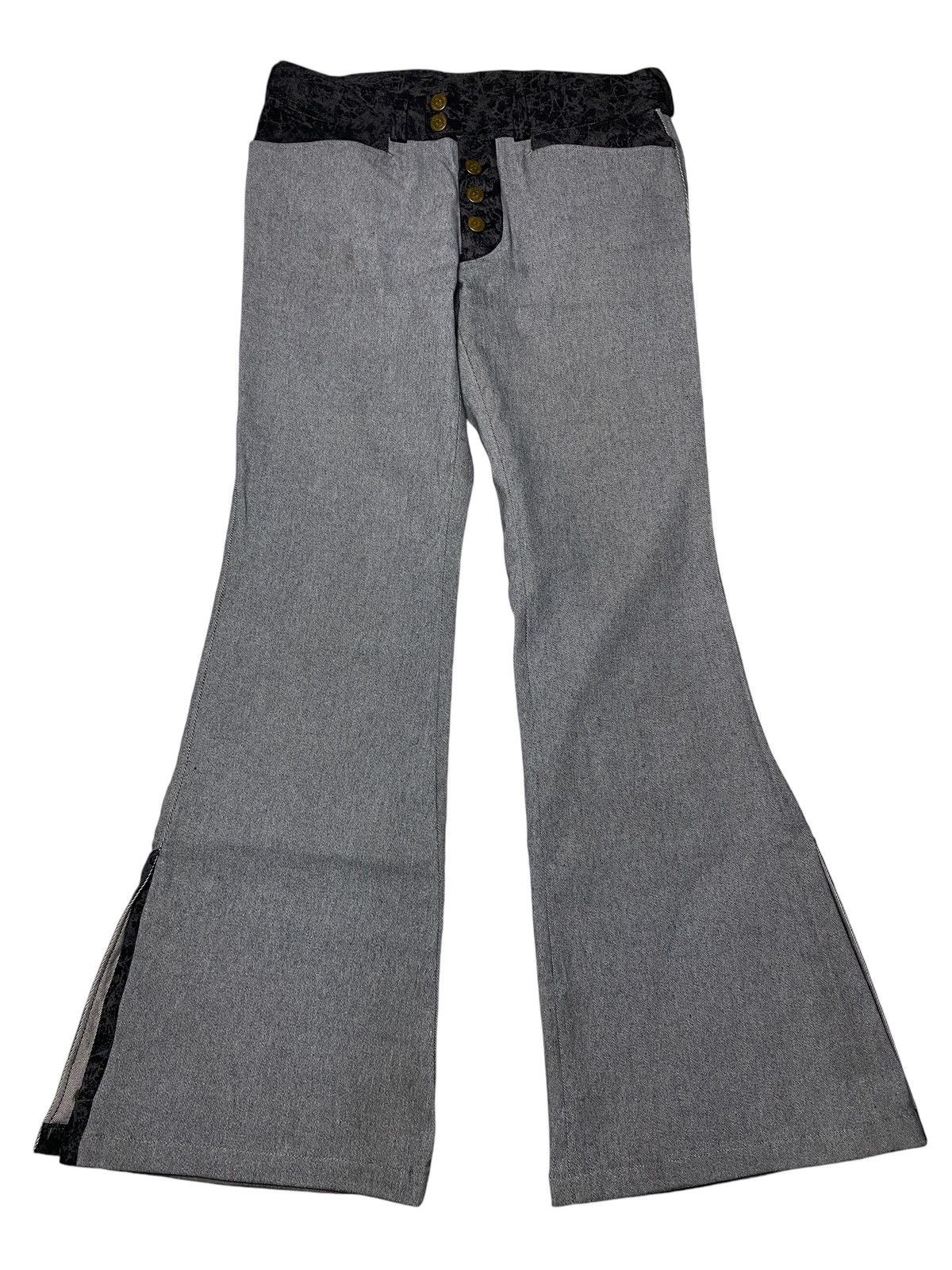 Tornado Mart Crocodile Leather Flared Lace-Up Pants – Paroxa