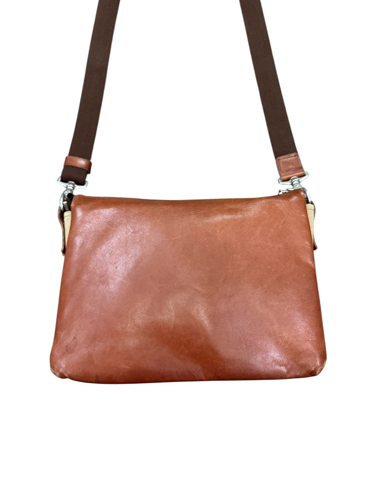 Japanese Brand RARE BAGGY PORT LEATHER CROSSBODY BAG Size ONE SIZE - 9 Thumbnail
